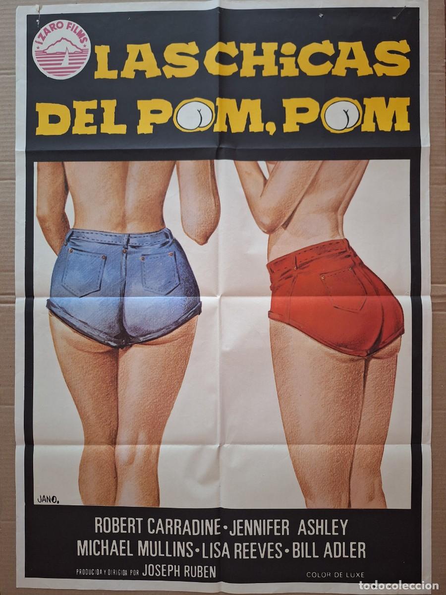 Cine: CARTEL CINE PELICULA LAS CHICAS DEL POM POM ROBERT CARRADINE JENNIFER ASHLEY ILU JANO A&Ntilde;O 1977 A 276