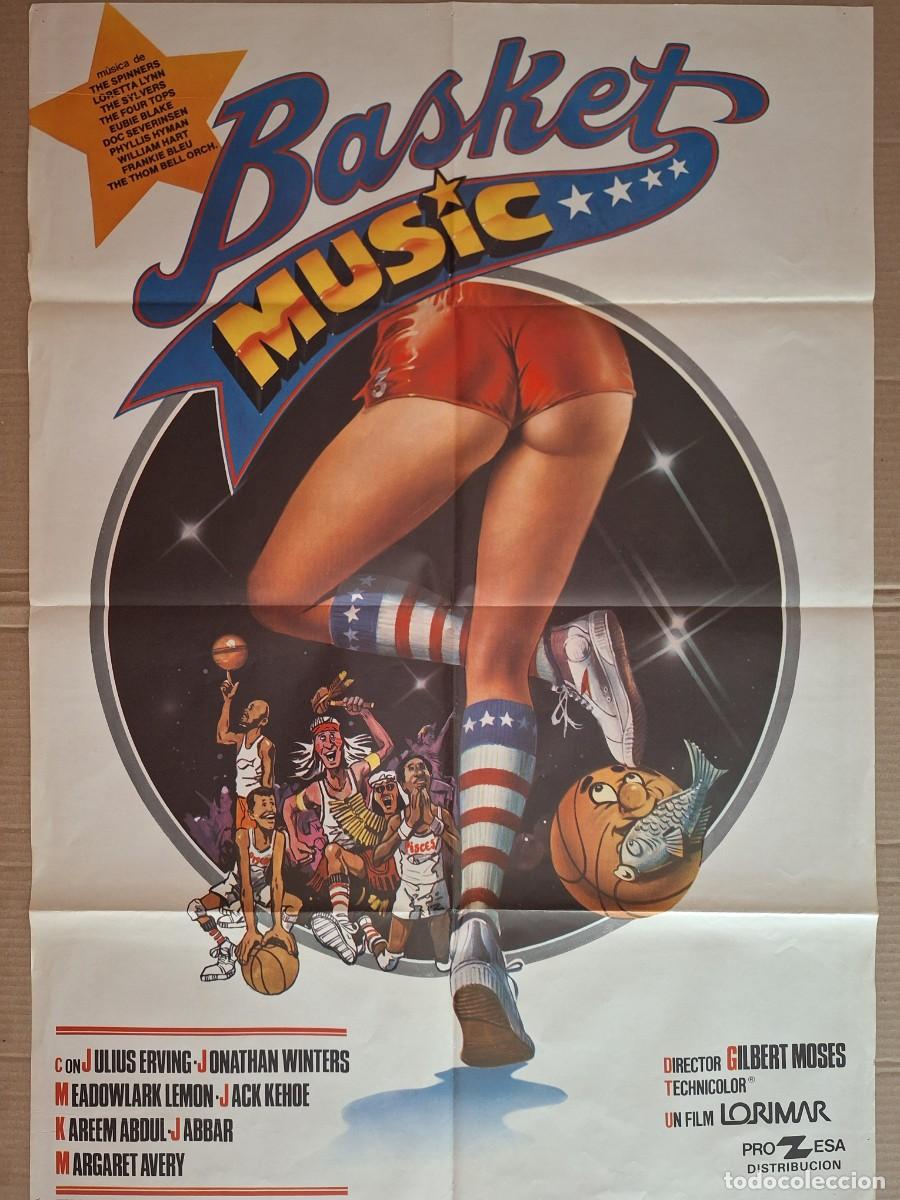 Cinema: CARTEL CINE PELICULA BASKET MUSIC JULIUS ERVING A&Ntilde;O 1980 A 281