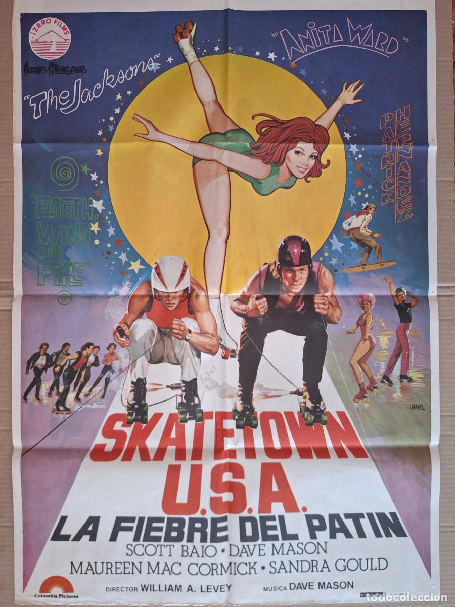 Cine: CARTEL CINE PELICULA ESKATETOWN USA LA FIEBRE DEL PATIN ILUSTRA JANO A&Ntilde;O 1980 A 282