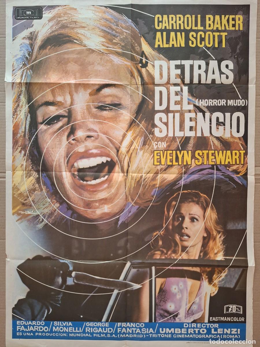 Cinema: CARTEL CINE PELICULA DETRAS DEL SILENCIO CARROLL BAKER ALAN SCOTT A&Ntilde;O 1978 A 284
