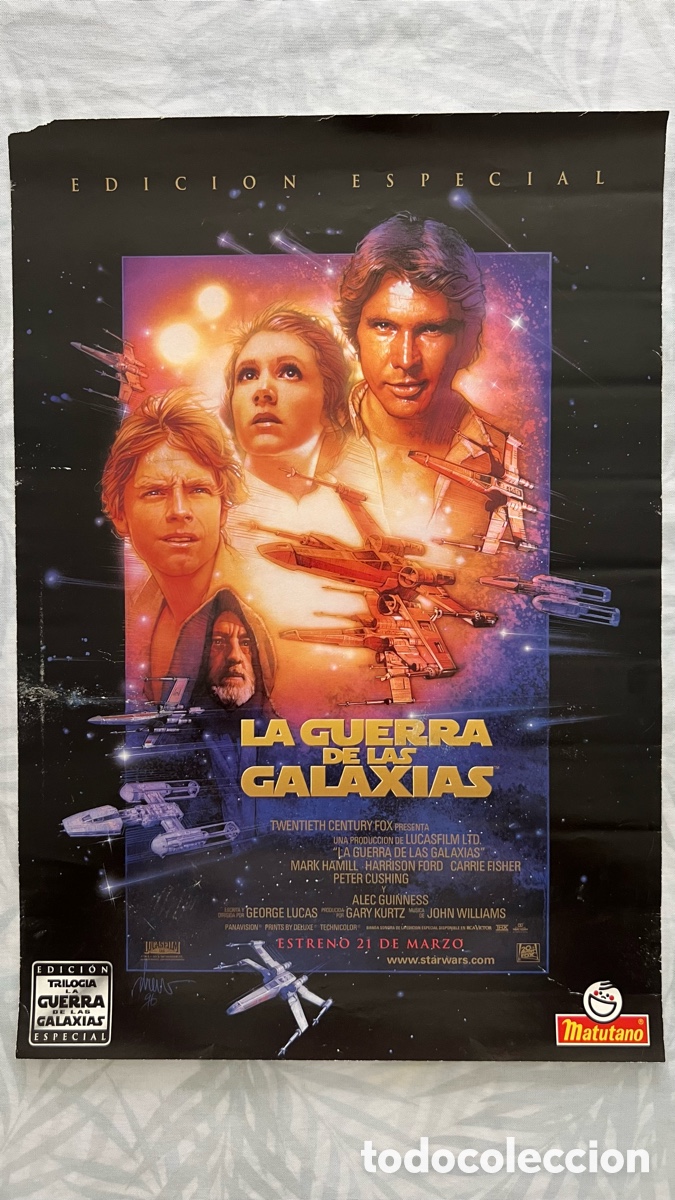 Cine: STAR WARS POSTER- GUERRA DE LAS GALAXIAS PROMOCION MATUTANO