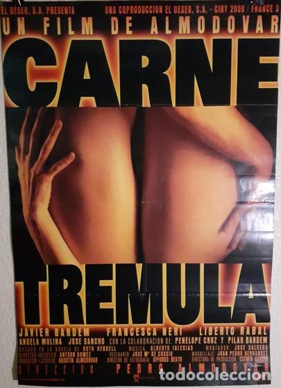 Cine: Cartel original de cine &rdquo;Carne Tr&eacute;mula&rdquo; (1997) - Colecci&oacute;n particular