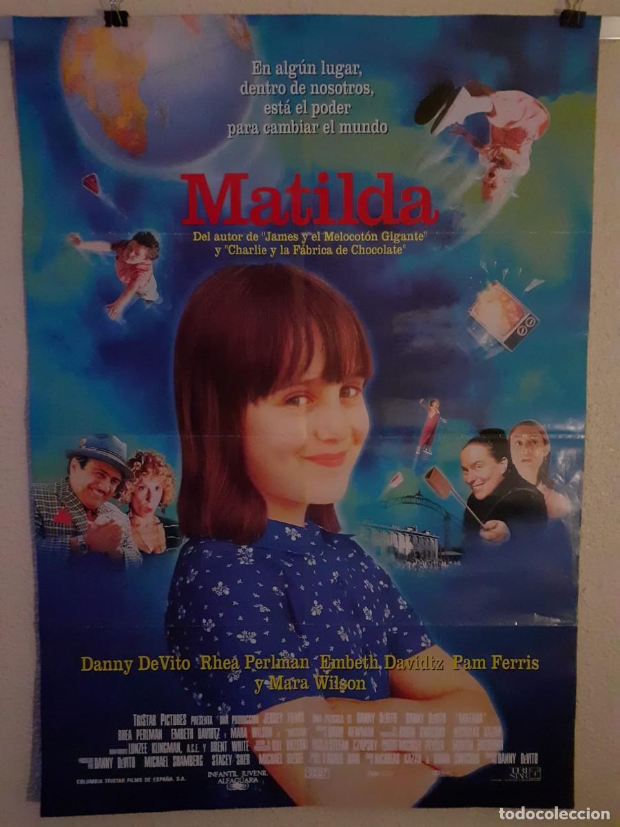 Cine: Cartel original de cine &rdquo;Matilda&rdquo; (1996) Doble Cara - Colecci&oacute;n particular