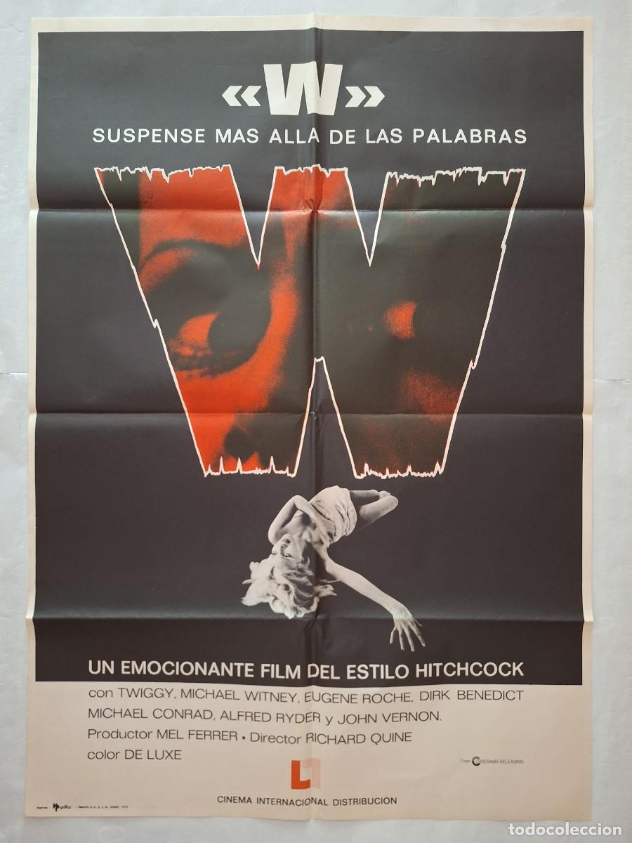 Cine: ANTIGUO CARTEL CINE W SUSPENSE MAS ALLA DE LAS PALABRAS 1975 RV P-2047