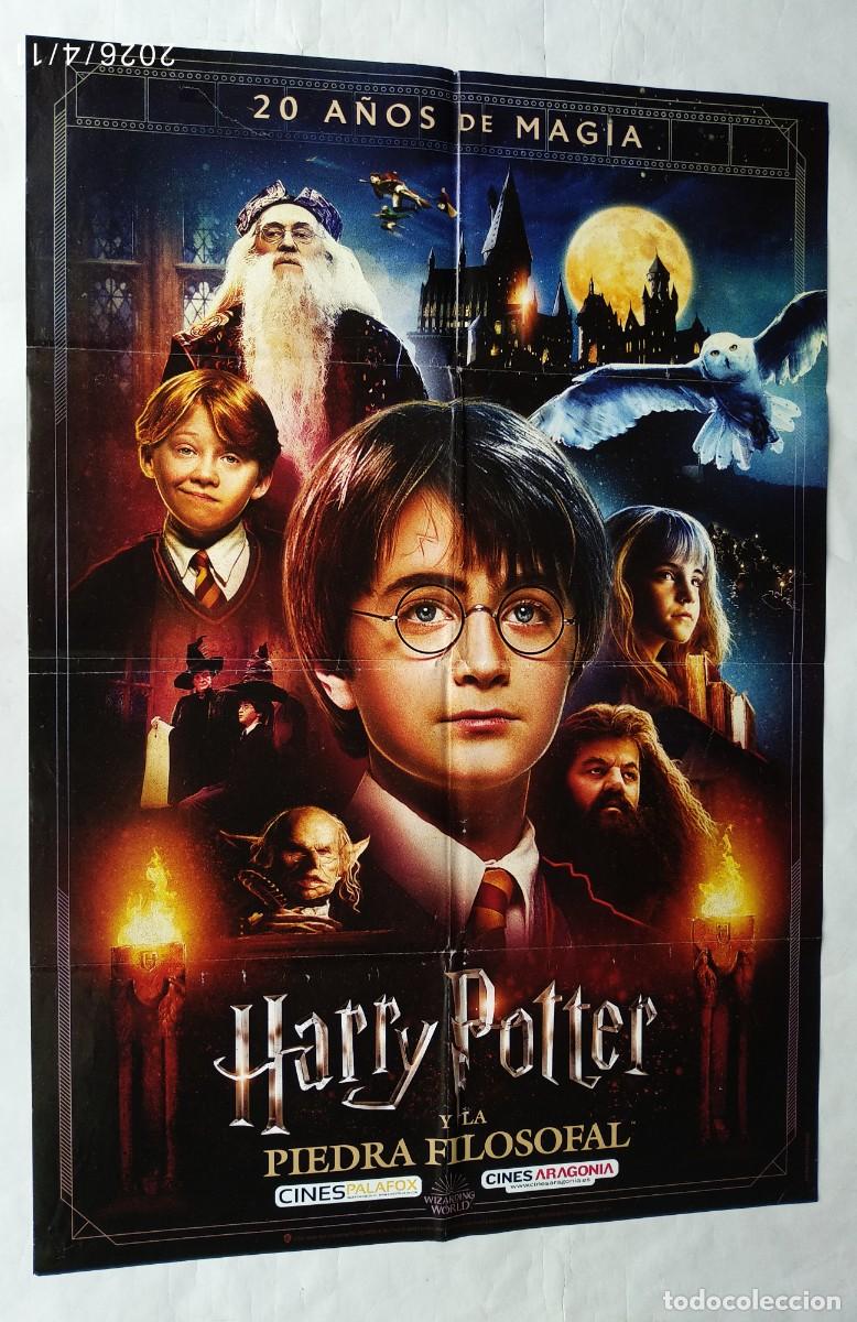 Cine: HARRY POTTER Y LA PIEDRA FILOSOFAL, con Daniel Radcliffe, P&Oacute;STER REPOSICI&Oacute;N 2O21. 68,5 X 98,5 cms.