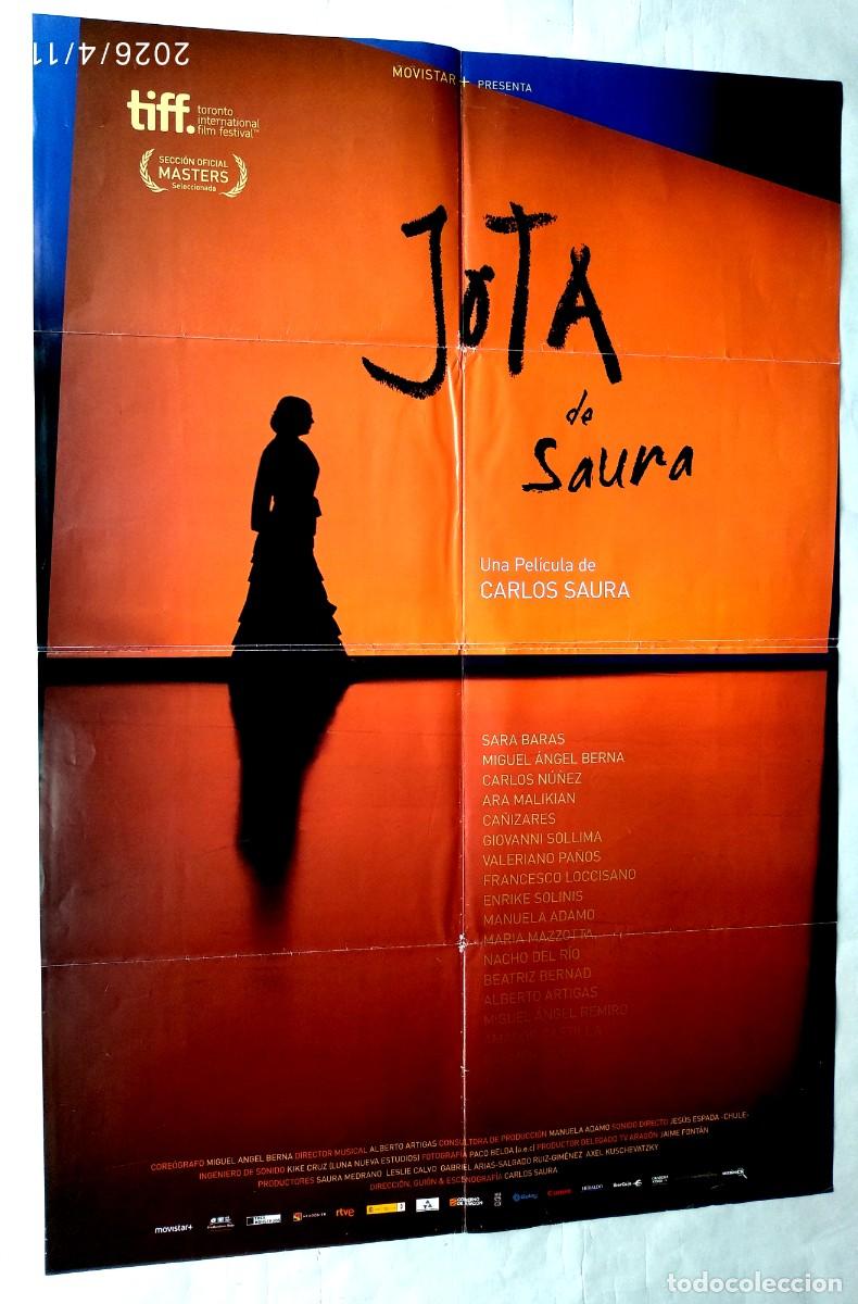 Cine: JOTA DE SAURA, con Sara Baras. P&Oacute;STER 68 X 98 cms.