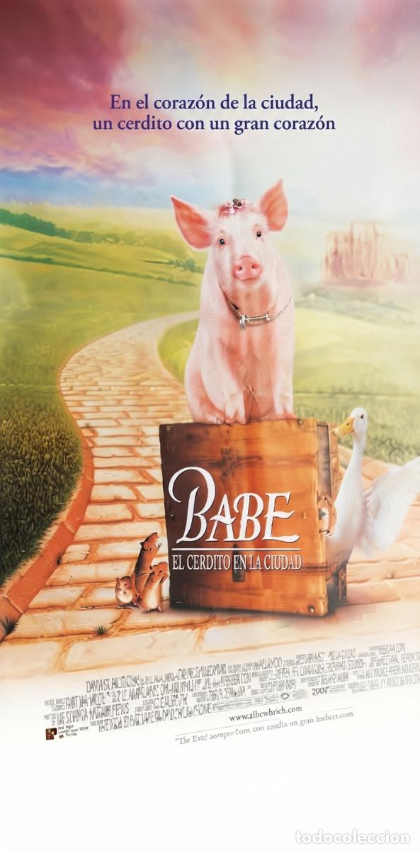 Cinema: Babe el cerdito en la ciudad. Cartel Cine.