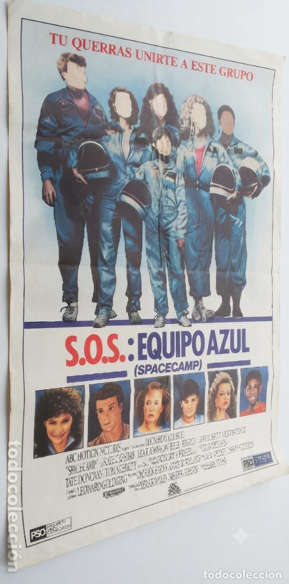 Kino: S. O. S . Equipo azul. Cartel Cine.