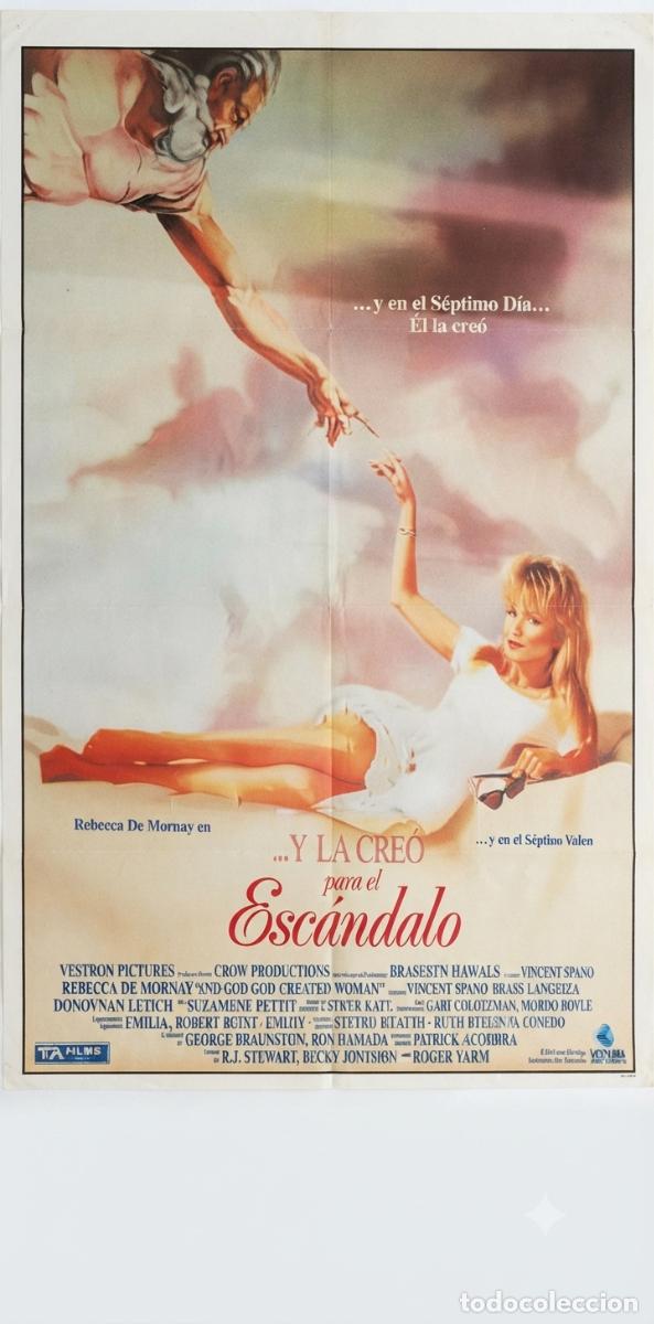 Kino: Y la cre&oacute; para el esc&aacute;ndalo. Cartel Cine