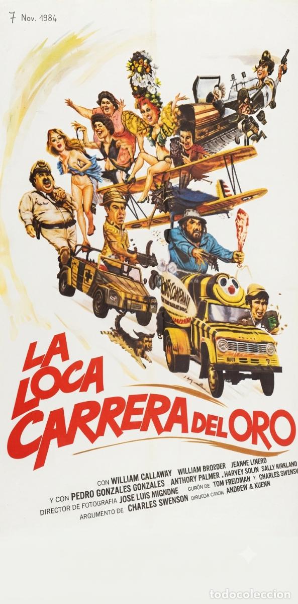Cinema: La loca carrera del oro. Cartel Cine