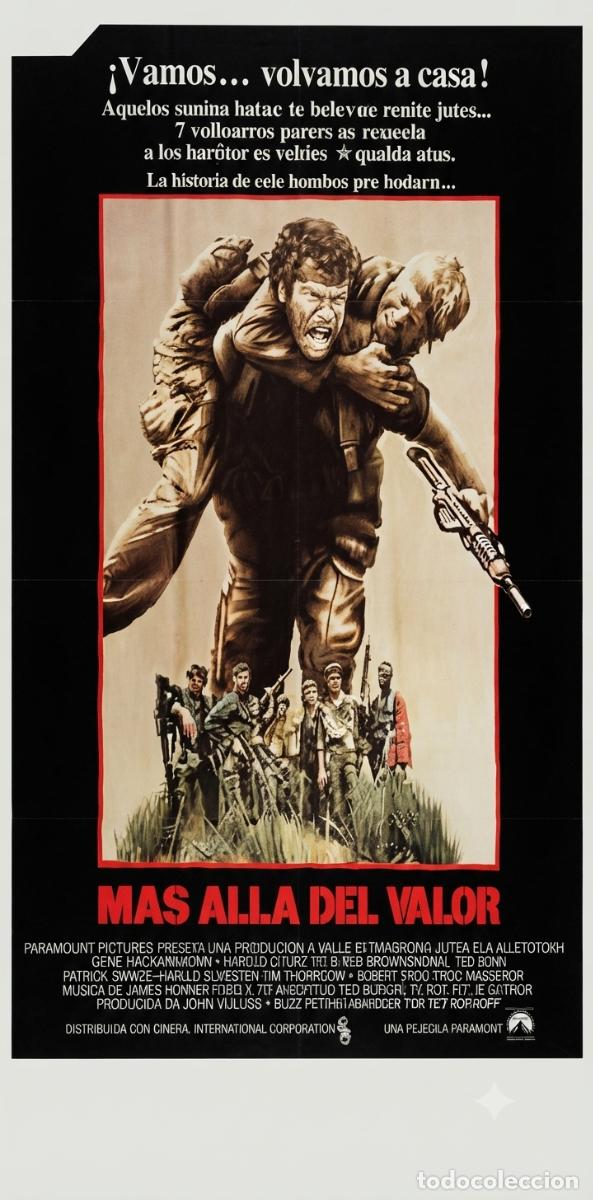 Cinema: M&aacute;s all&aacute; del valor. Cartel Cine
