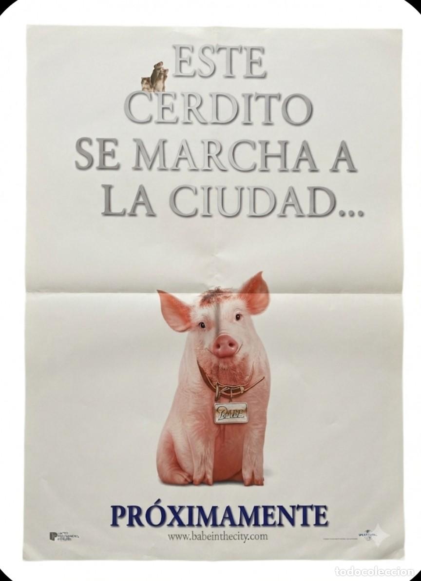 Cin&eacute;ma: ESTE CERDITO SE MARCHA A LA CIUDAD. CARTEL DE CINE