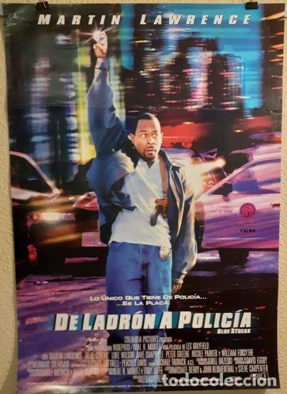 Cine: Cartel original de cine &rdquo;De Ladr&oacute;n a Polic&iacute;a&rdquo; (1999) - Doble Cara - Colecci&oacute;n particular