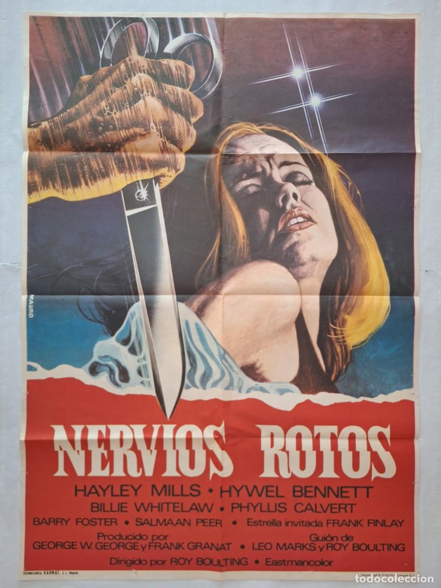 Cin&eacute;ma: ANTIGUO CARTEL CINE NERVIOS ROTOS TERROR 1974 RV P-2055