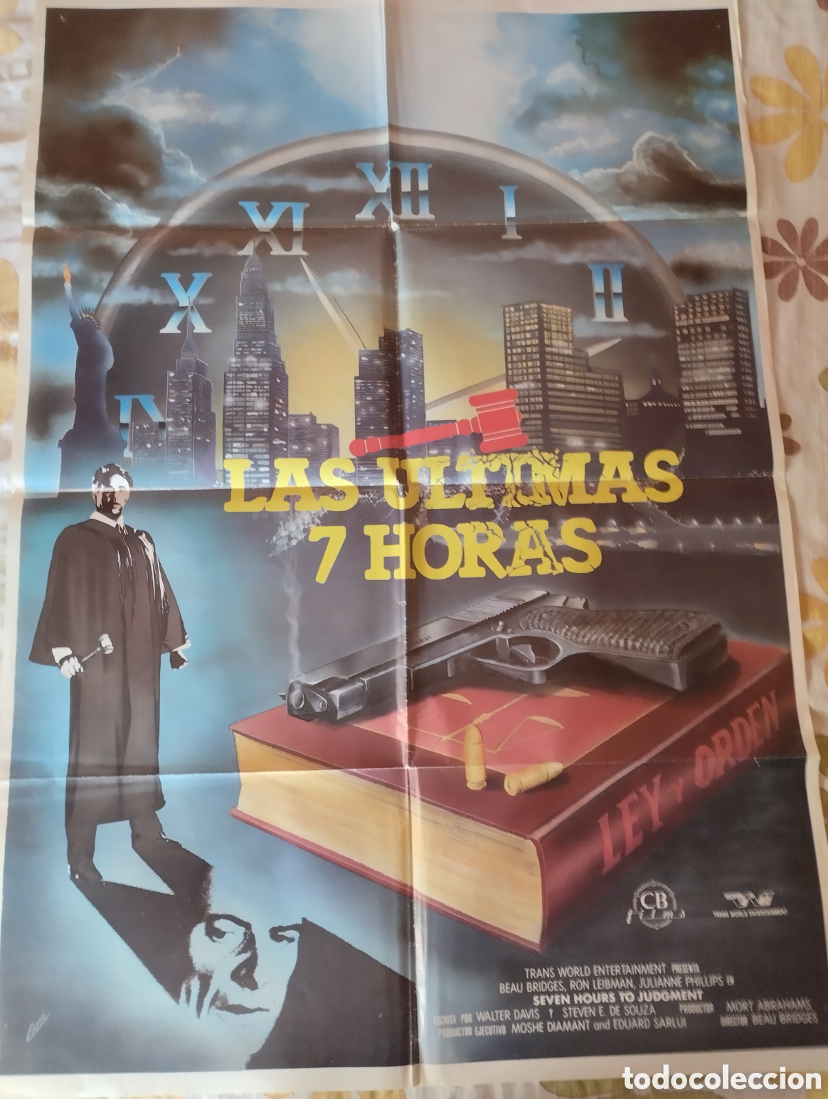 Cine: CARTEL POSTER 100 x 70 - LAS ULTIMAS 7 HORAS