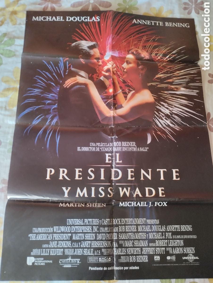 Cine: CARTEL POSTER 100 x 70 - EL PRESIDENTE Y MIS WADE