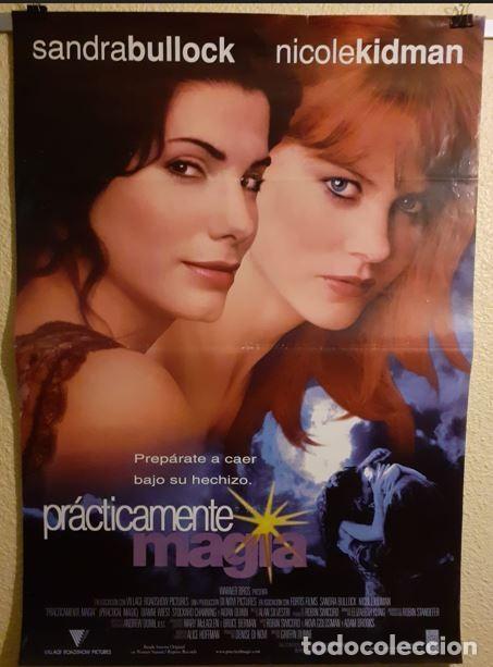 Cine: Cartel original de cine &rdquo;Pr&aacute;cticamente Magia&rdquo; (1998) - Sandra Bullock y Nicole Kidman
