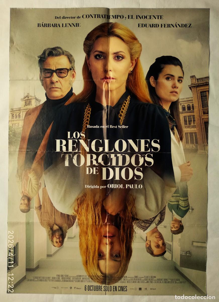 Cinema: LOS RENGLONES TORCIDOS DE DIOS, con Eduard Fern&aacute;ndez. P&Oacute;STER 68,5 X 98,5 cms.