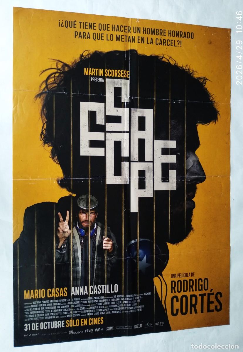 Cine: SCAPE, con Mario Casas. 68,5 X 98 cms.