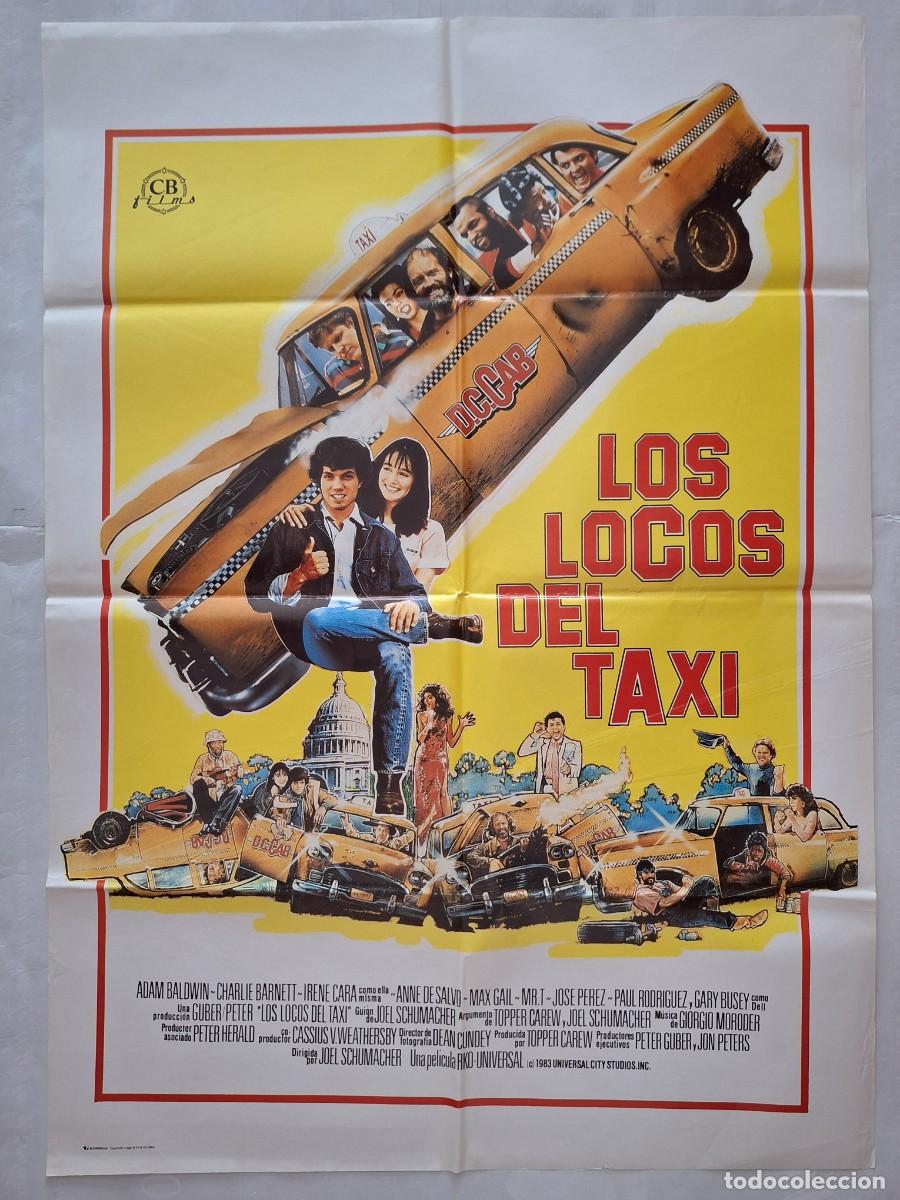 Cine: ANTIGUO CARTEL CINE LOS LOCOS DEL TAXI 1985 RV P-2067