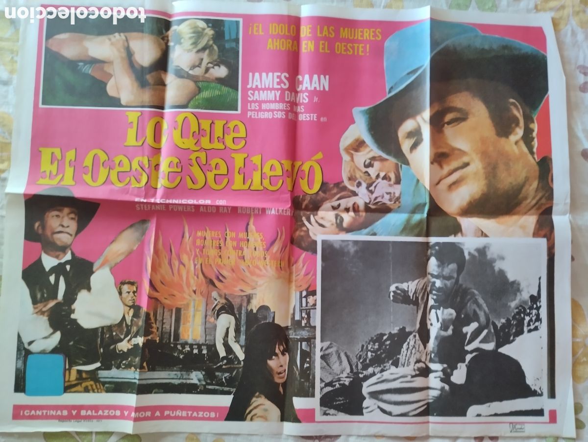 Cine: CARTEL POSTER 90 x 70 - LO QUE EL OESTE SE LLEVO