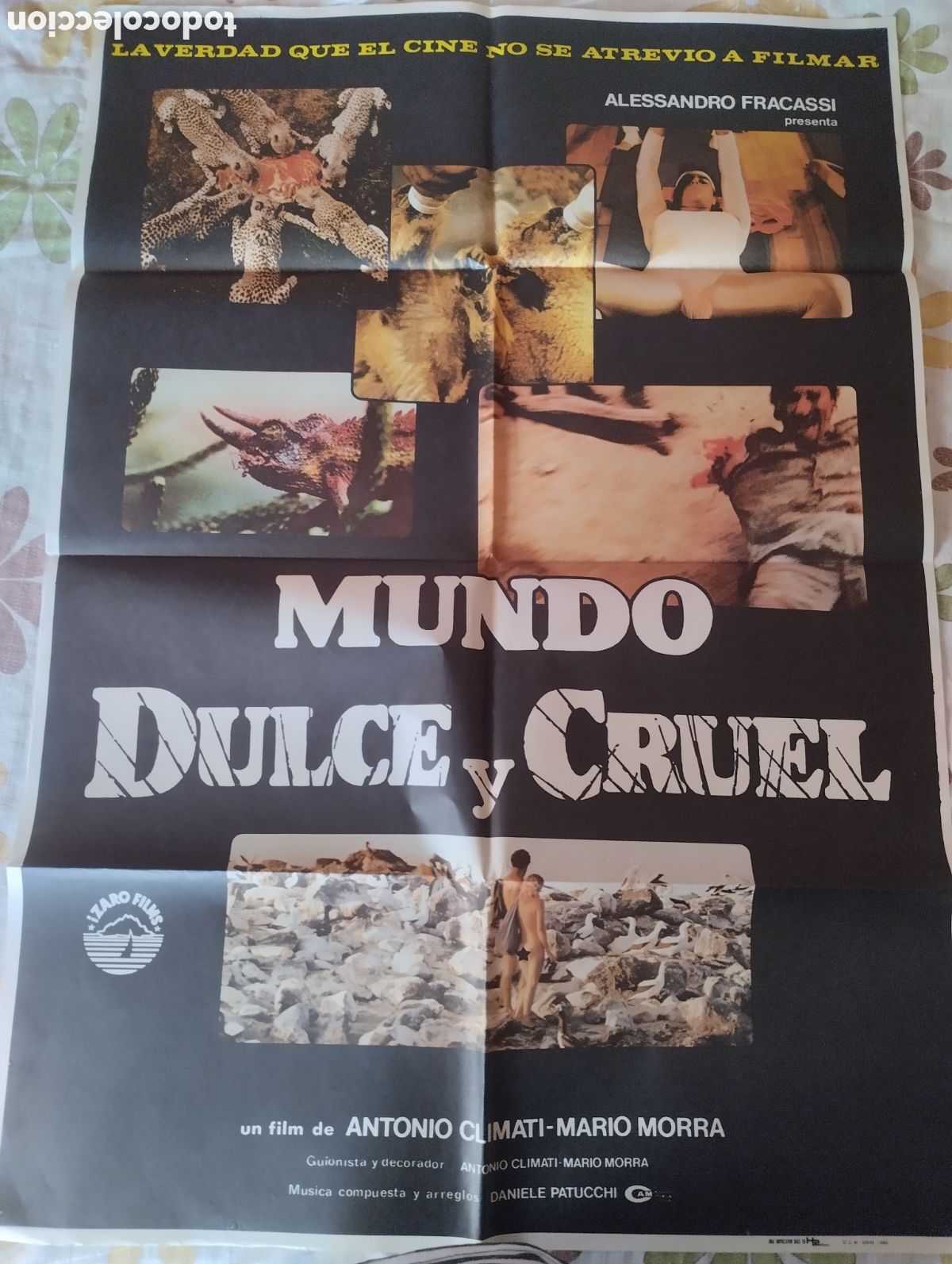 Cine: CARTEL P&Oacute;STER 190 X 70 - MUNDO DULCE CRUEL