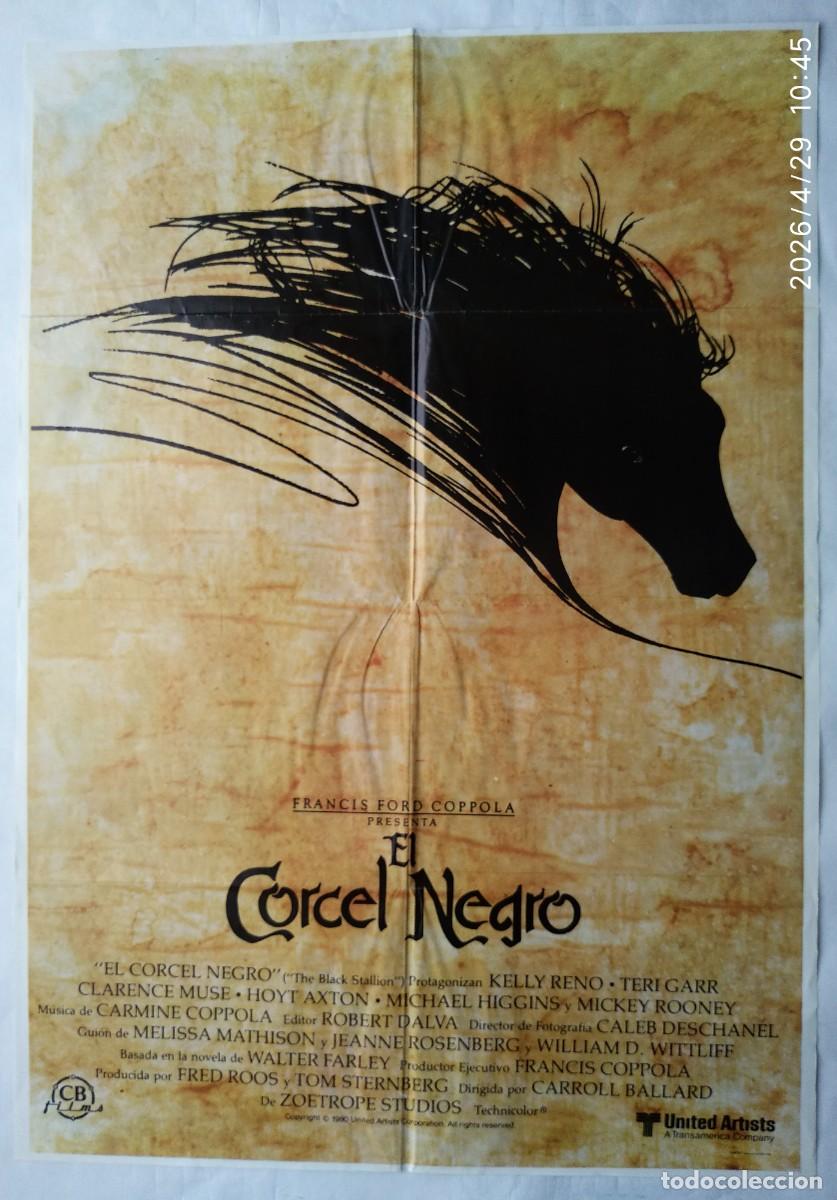 Cine: EL CORCEL NEGRO, con Mickey Rooney, 70 X 100 cms. 1980.