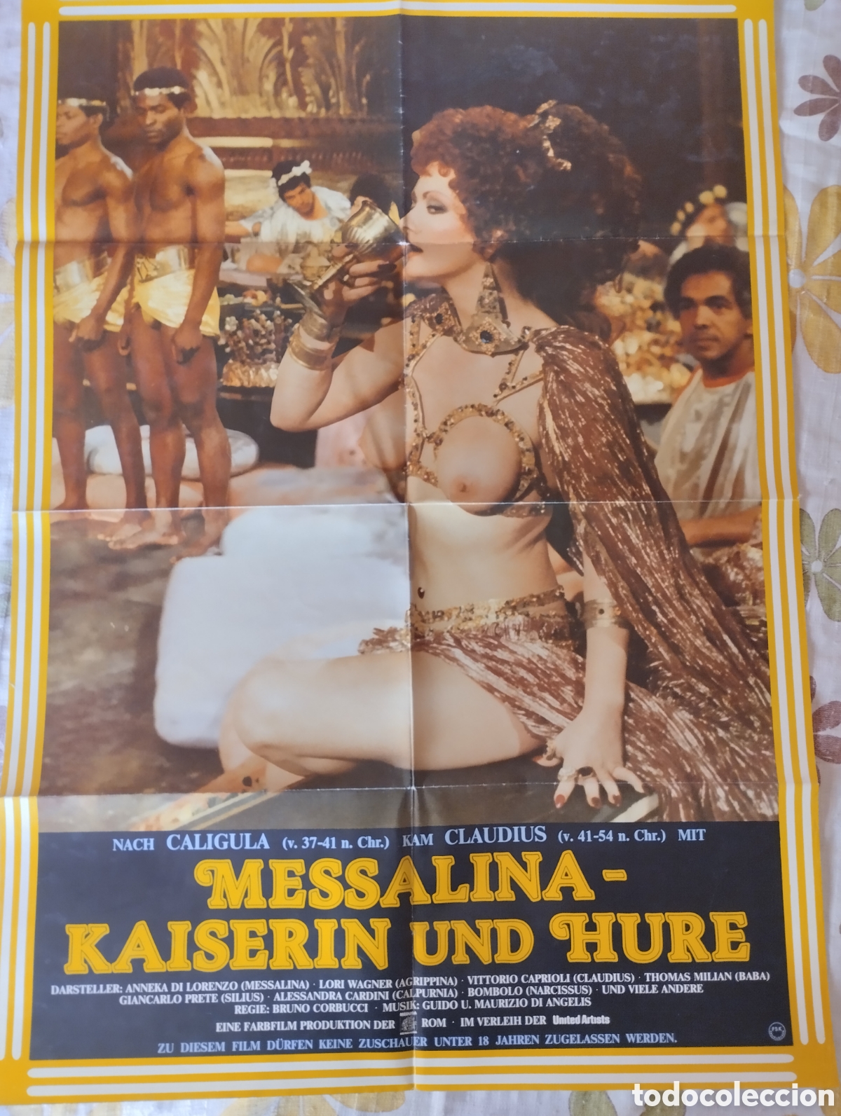 Cine: CARTEL POSTER 84 X 59 - MESALINA EMPERATRIZ 1977