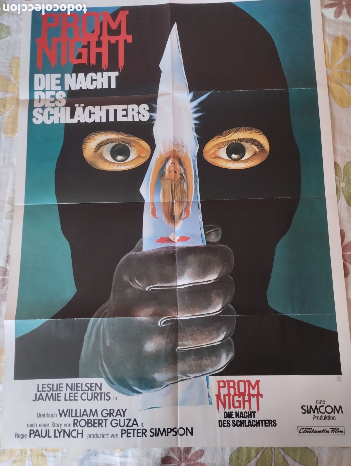 Cine: CARTEL POSTER 84 X 59 - NOCHE DE GRADUACI&Oacute;N 1980