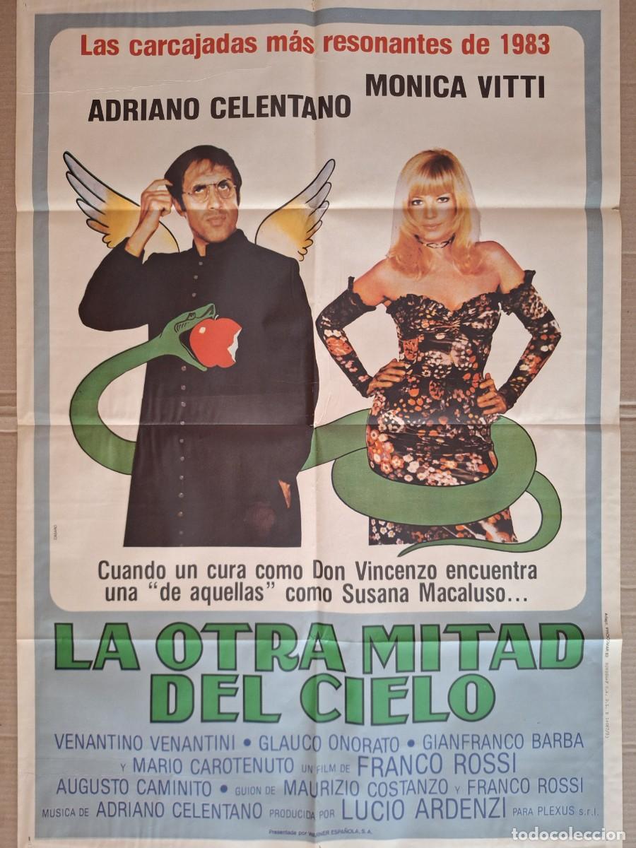 Cine: CARTEL CINE PELICULA LA LA OTRA MITAD DEL CIELO ADRIANO CELENTANO MONICA VITTI A&Ntilde;O 1983 A 288