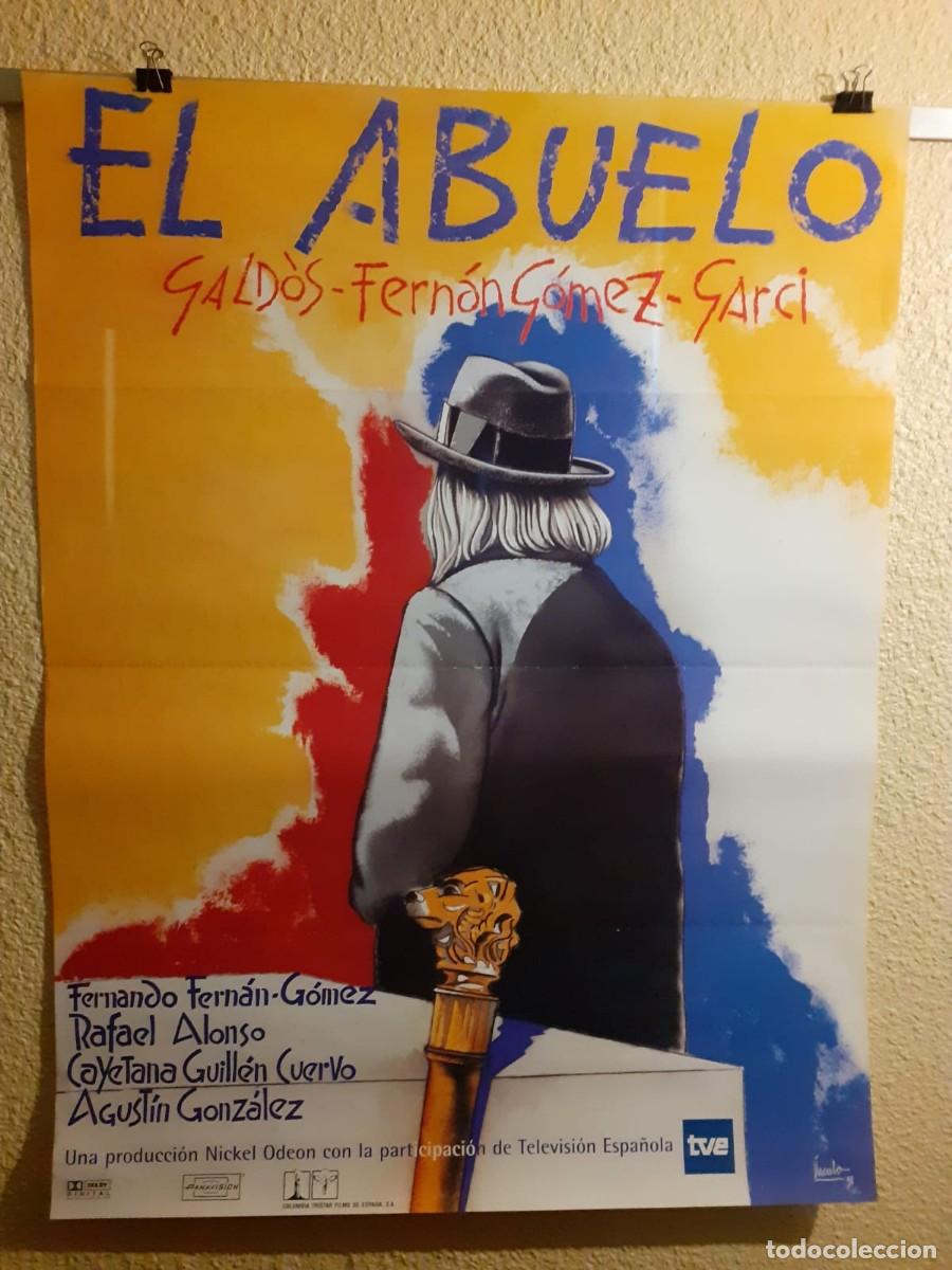 Cine: Cartel Original De Cine El Abuelo (1998) Jos&eacute; Luis Garci - Fernando Fern&aacute;n-G&oacute;mez &iexcl;Sin chinchetas!