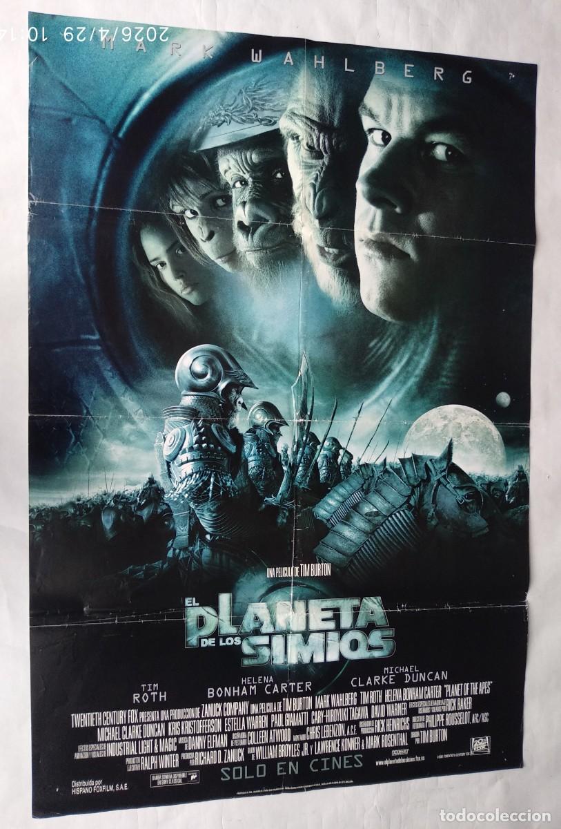Cine: EL PLANETA DE LOS SIMIOS, con Mark Wahlberg, P&Oacute;STER 66 X 97,5 cms..