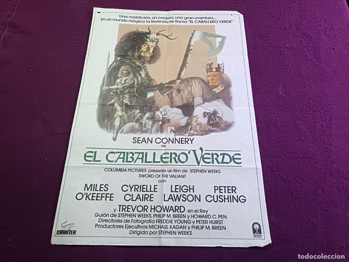Cine: CC34, Cartel de Cine Gran Formato, El Caballero Verde, unos 100 x 70 cms.