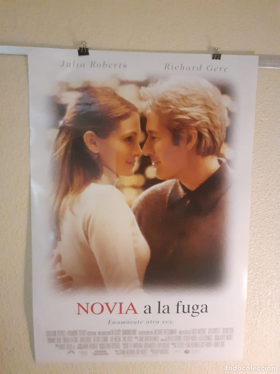 Cine: Cartel original cine Novia a la fuga (1999) Julia Roberts / Richard Gere - 100x70 cm Enrollado Nuevo
