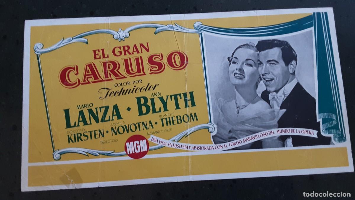 Cine: EL GRAN CARUSO, MARIO LANZA, ANN BLYTH.