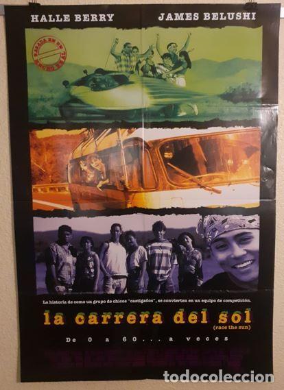 Cine: Cartel original de cine La carrera del sol (1996) Halle Berry - 96x67 cm Plano