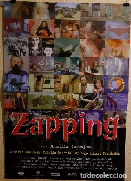 Cine: Cartel original de cine Zapping (1999) Paz Vega - 98x68 cm - Brillo - Plano