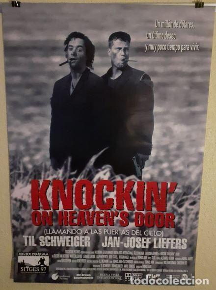 Cine: Cartel original cine Knockin' on Heaven's Door (1997) Sitges 97 - 98x68 cm Impecable Nuevo