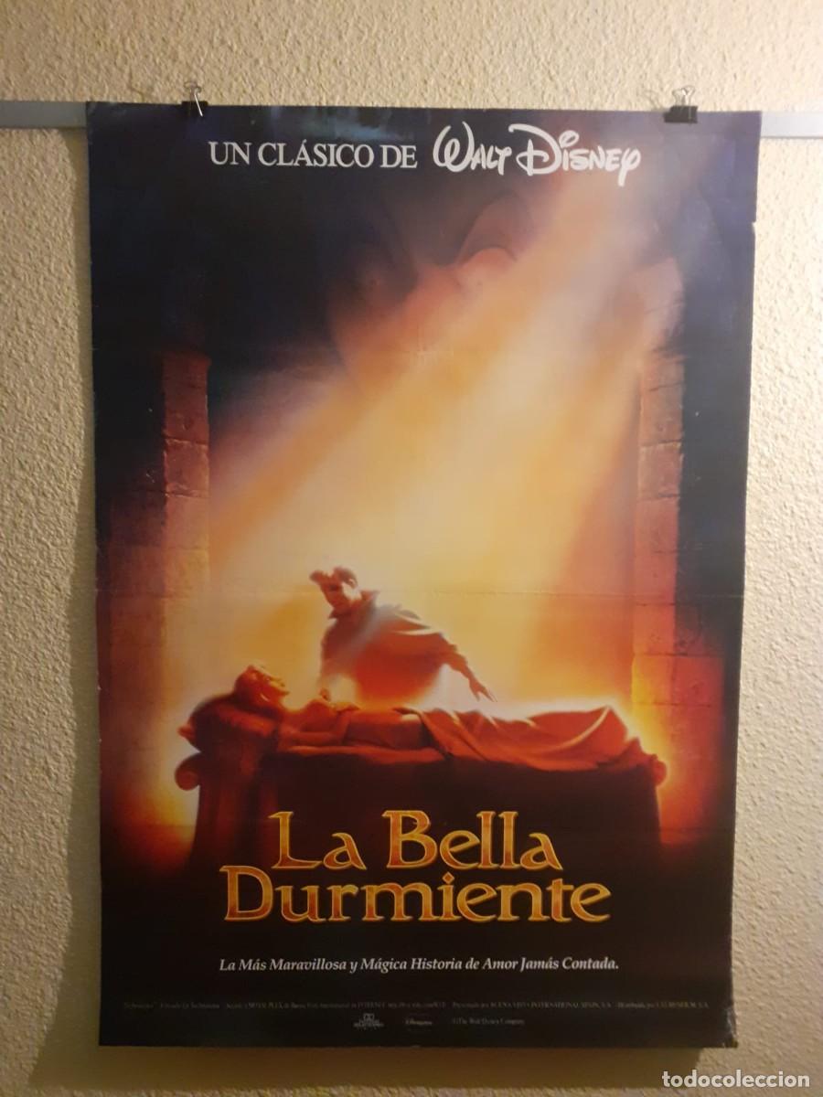 Cine: Cartel original cine La Bella Durmiente (1993) Walt Disney. Reestreno Espa&ntilde;a 68x98
