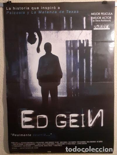 Cine: Cartel Original Cine Ed Gein (2000) Terror Sitges. Estreno Espa&ntilde;a No Expuesto