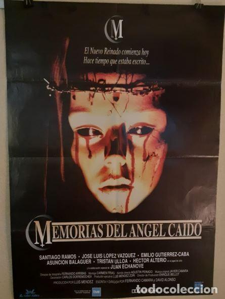 Cine: Cartel original cine Memorias del &aacute;ngel ca&iacute;do (1997) Terror Espa&ntilde;ol 70x100 cm