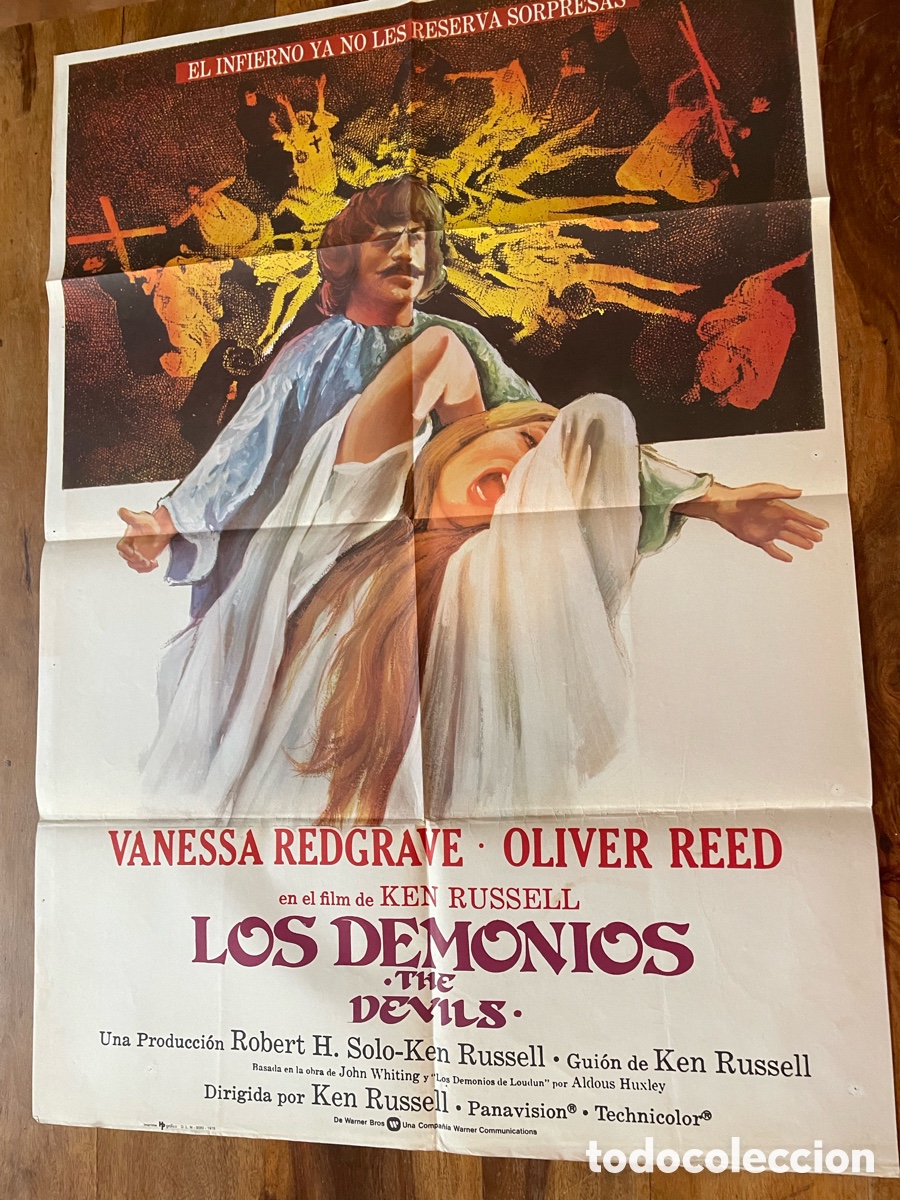 Cine: LOS DEMONIOS THE DEVILS CARTEL CINE KEN RUSELL POSTER ORIGINAL ESTRENO 1978