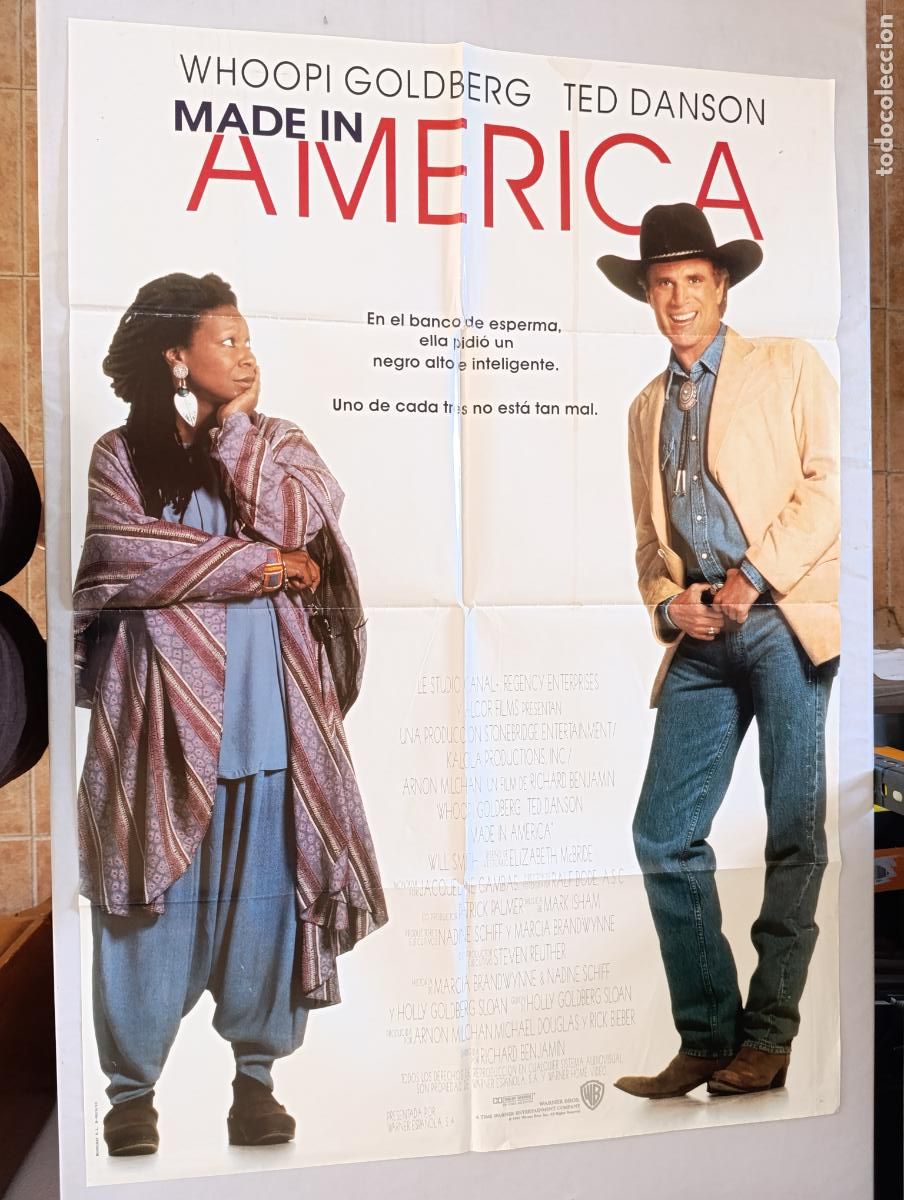 Cine: POSTER ORIGINAL MADE IN AMERICA - 99 X 68 CM - WHOOPI GOLDBERG (387)