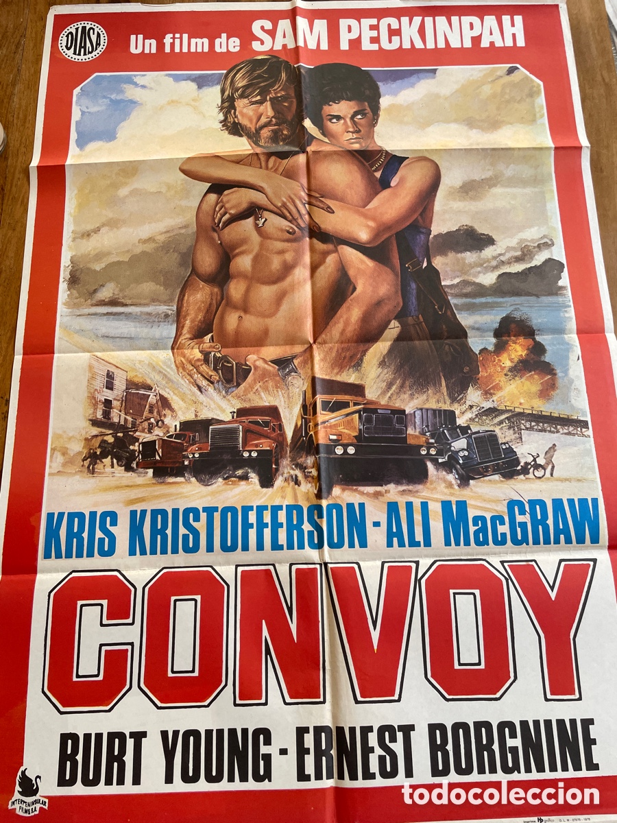 Cine: CONVOY POSTER ORIGINAL SAM PECKINPAH CARTEL 1978