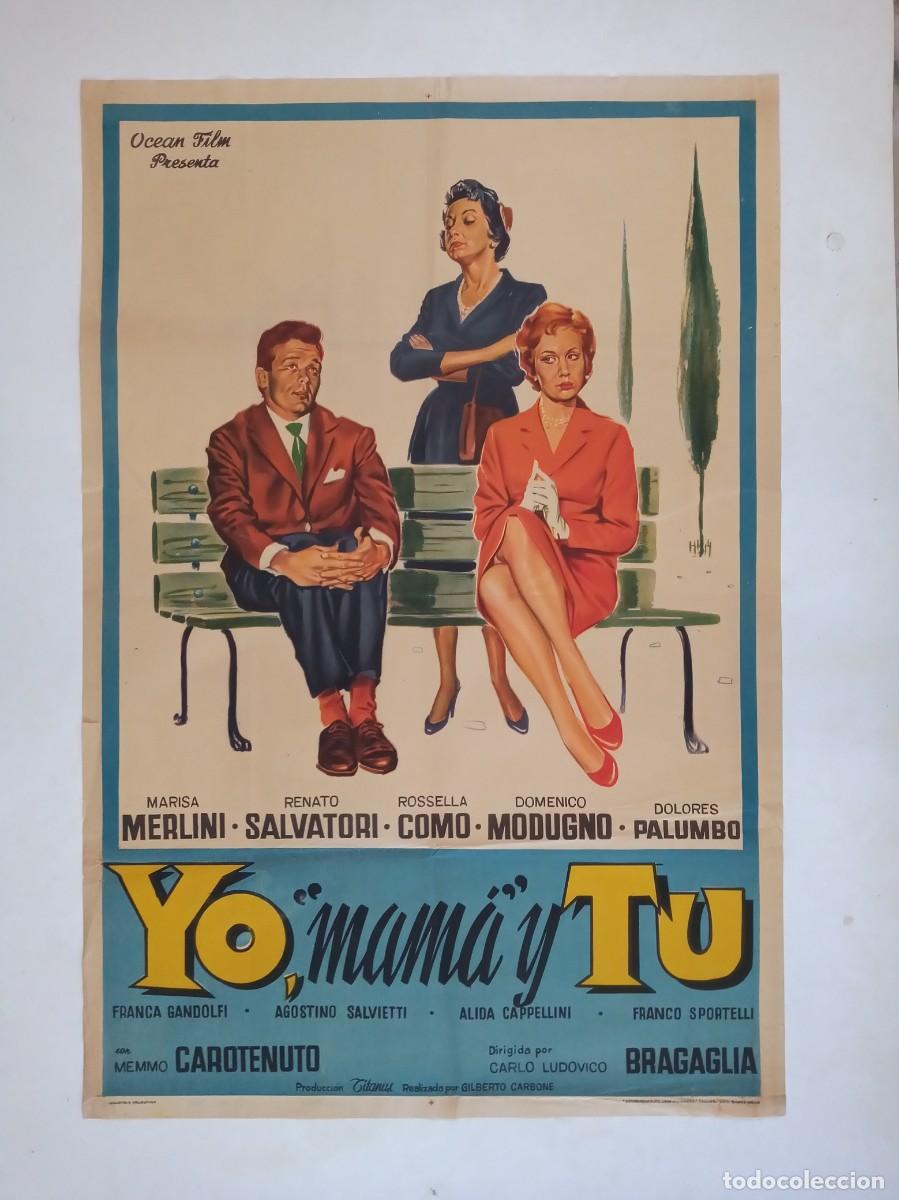 Cine: EL HONOR DE CARMELINA (1958) cartel argentino 110 x 75 litografico Marisa Merlini Renato Salvatori