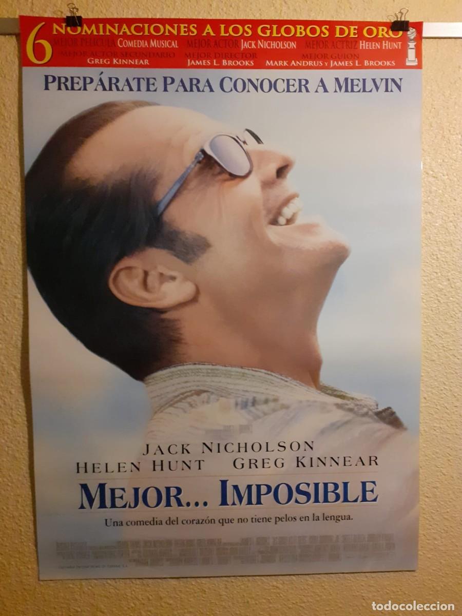 Cine: Cartel Original cine Mejor Imposible (1997) Jack Nicholson 98x68
