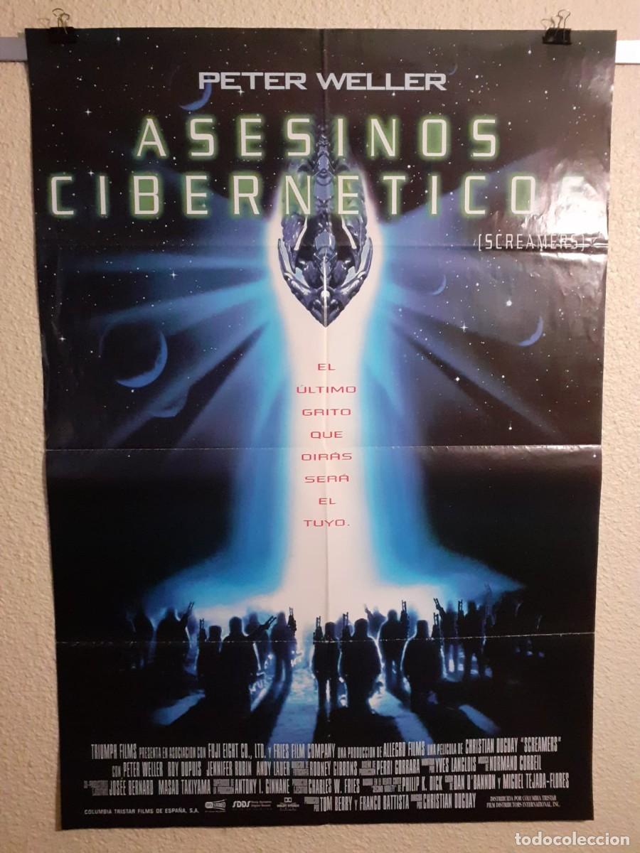 Cine: Cartel Original cine Asesinos Ciberneticos (1995) Peter Weller 98x68