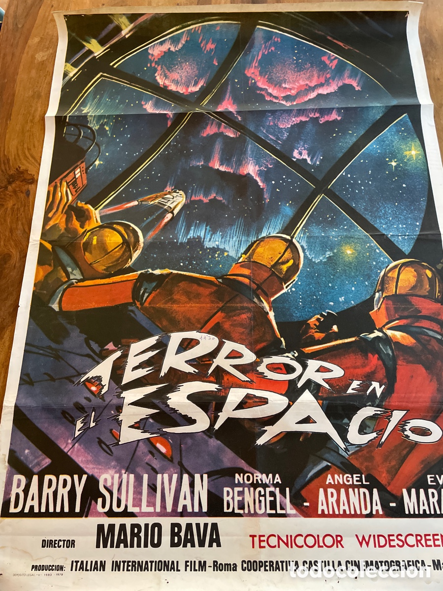 Cine: TERROR EN EL ESPACIO POSTER ORIGINAL ESTRENO 70 X 100