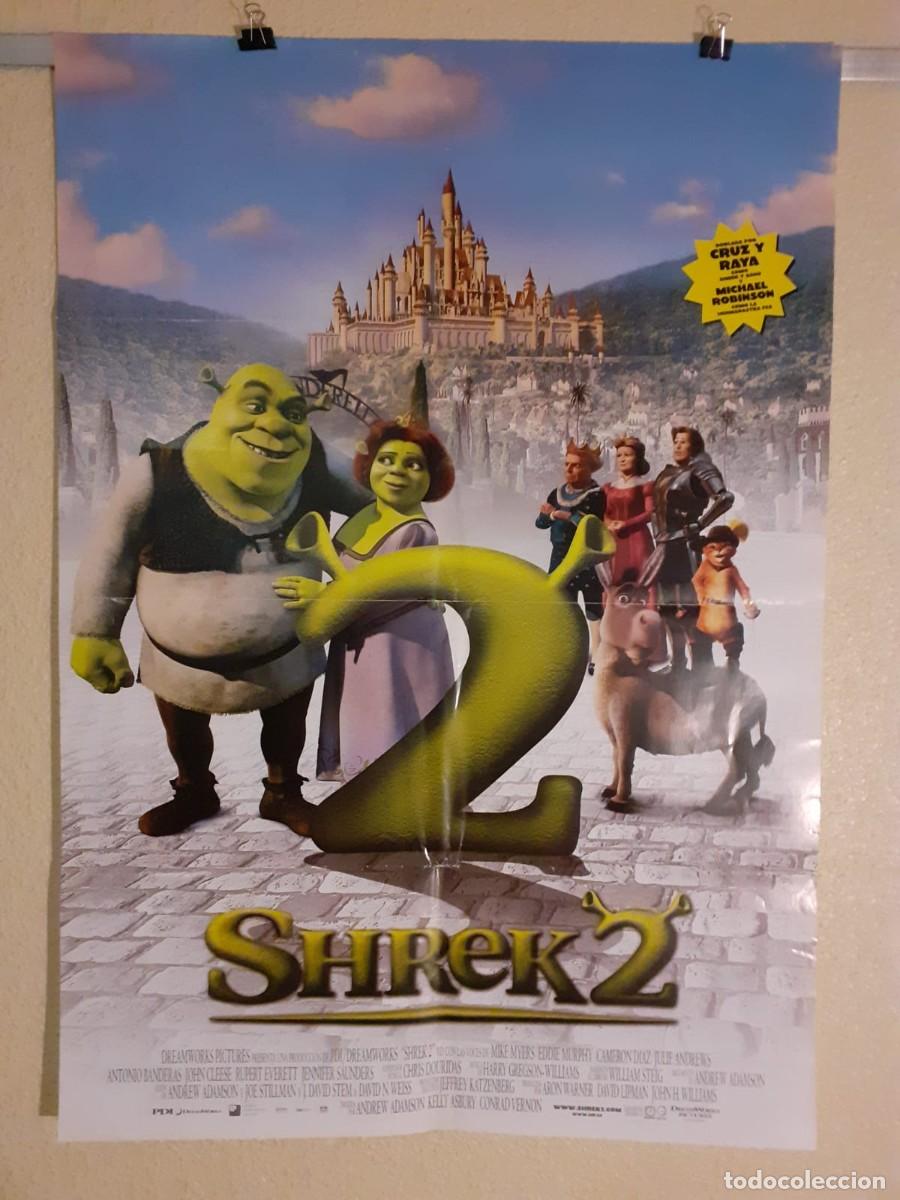 Cine: Cartel Original cine Shrek 2 (2004) Animacion 98x68