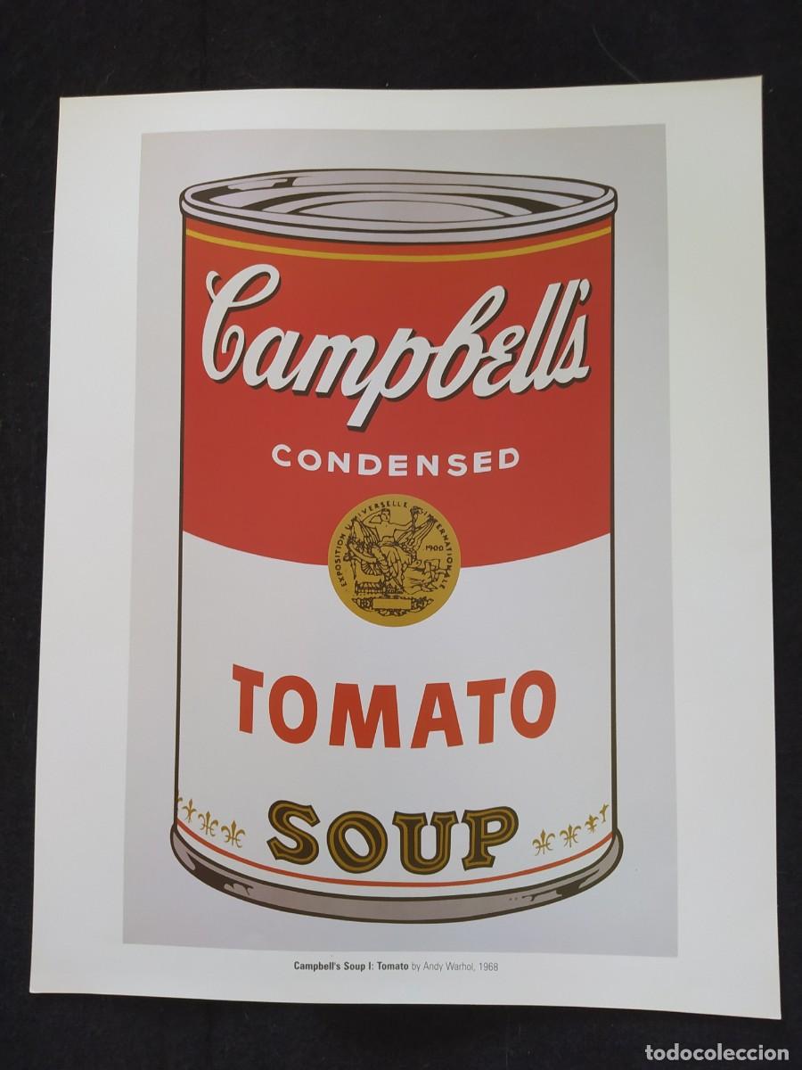 Cine: Campbells tomato soup andy warhol cartel p&oacute;ster 43x34 cms